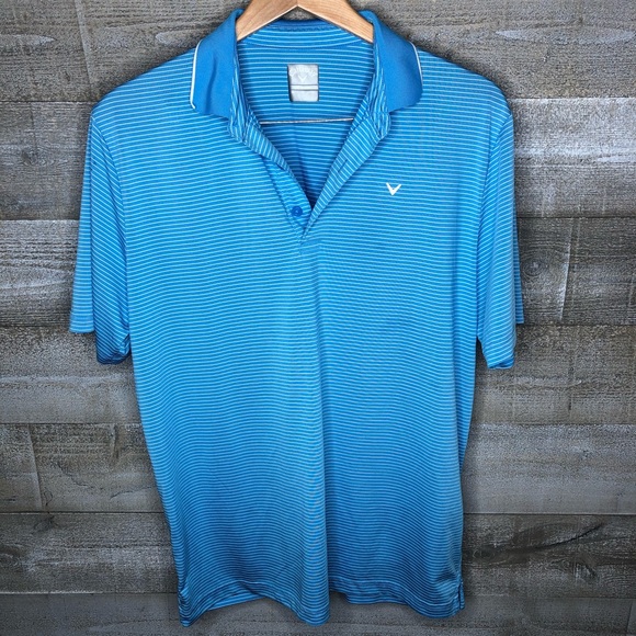 Callaway Other - Callaway blue striped golf polo